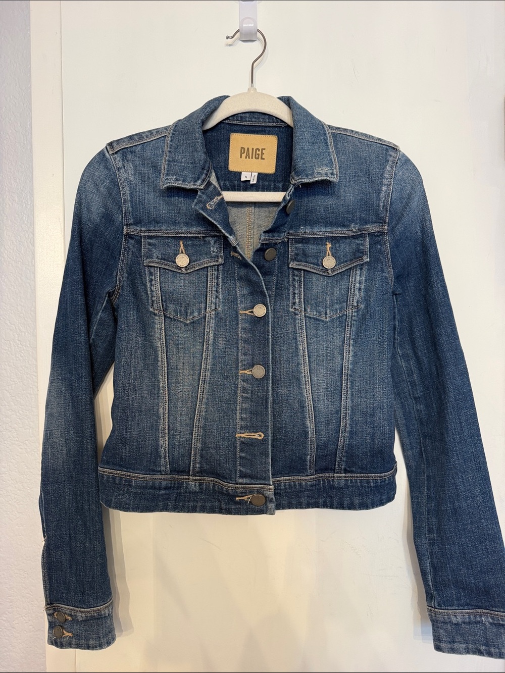 PAIGE Blue Denim Jean Jacket